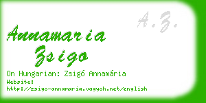 annamaria zsigo business card